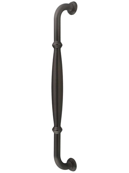 Tiffany Appliance Pull - 12 inch Center-to-Center in Brushed Pewter.